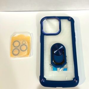 ADVENTURER HEAVY DUTY CASE FOR IPHONE  Pro max Blue with two screen protector